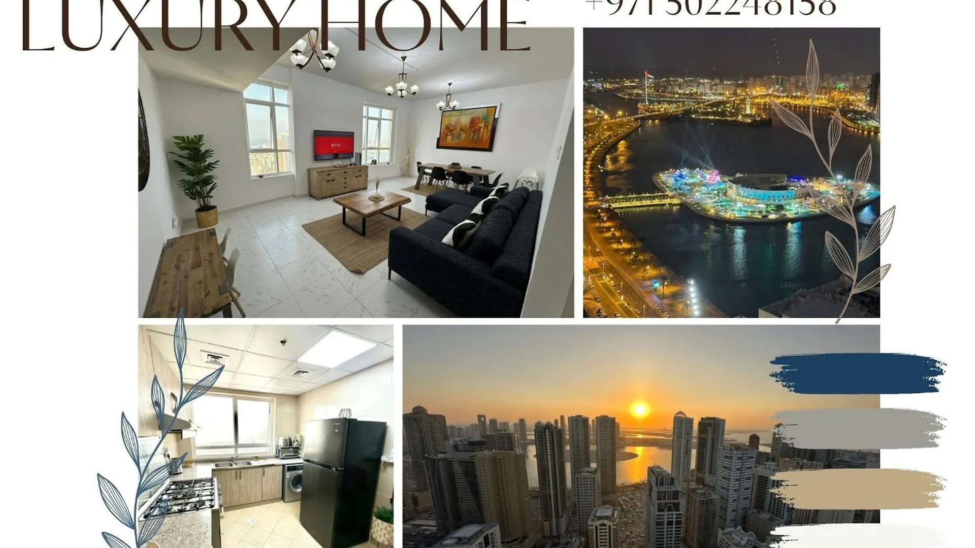 Luxury Appartement Amazing View 130M2 Al Majaz 3 Sharjah Apartment